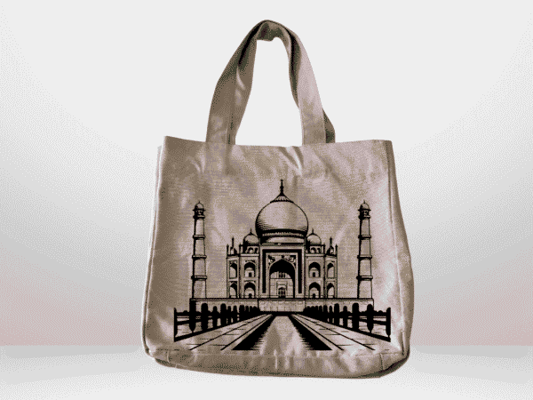 Taj Mahal Canvas Tote Bag